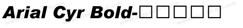 Arial Cyr Bold字体转换